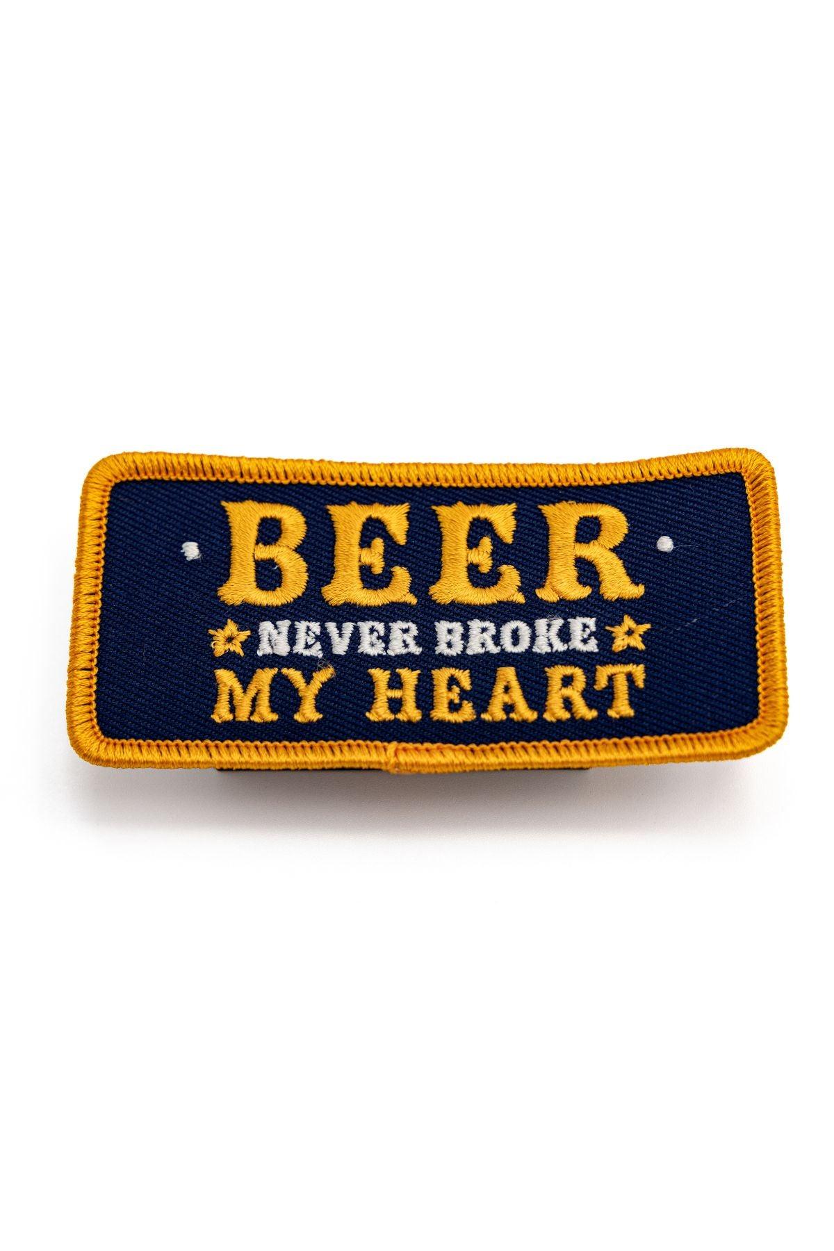 BEER NEVER BROKE MY HEART EMBROIDERED PATCH - Cowboy Snapback