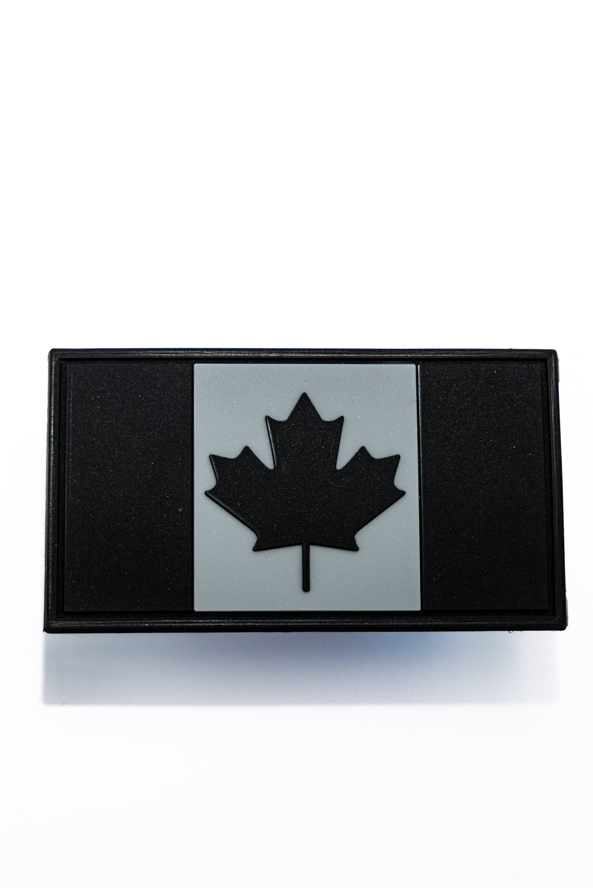 CANADA FLAG: BLACK AND GRAY COWBOY SNAPBACK: 5 PANEL