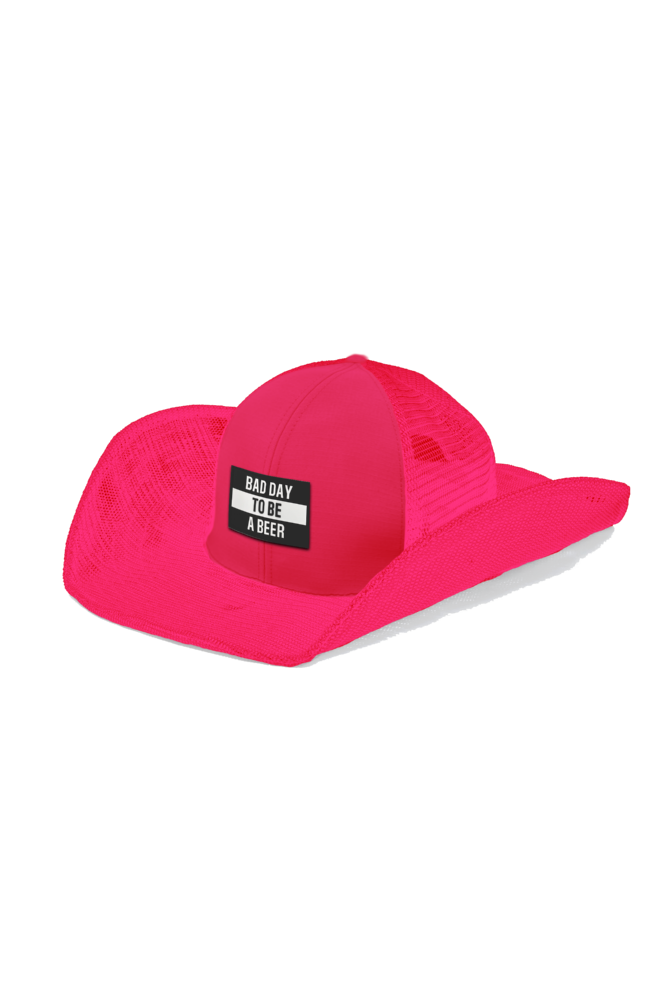 BAD DAY TO BE A BEER (BLACK) COWBOY SNAPBACK: 6 PANEL