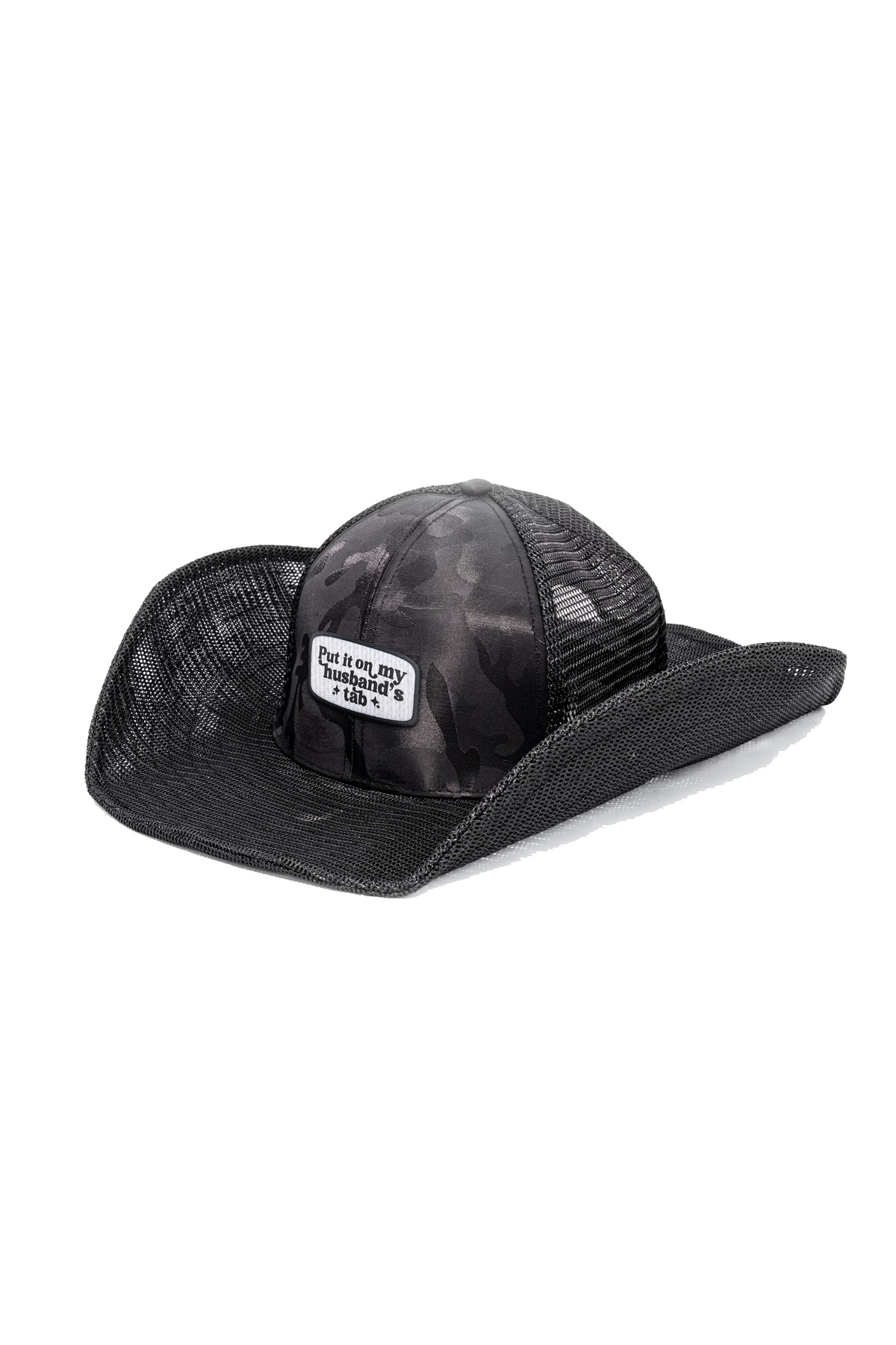 PUT IT ON MY HUSBANDS TAB COWBOY SNAPBACK: 6 PANEL