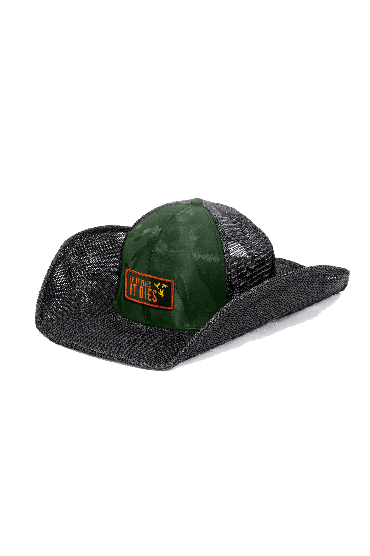 IF IT FLIES IT DIES EMBROIDERED PATCH - Cowboy Snapback