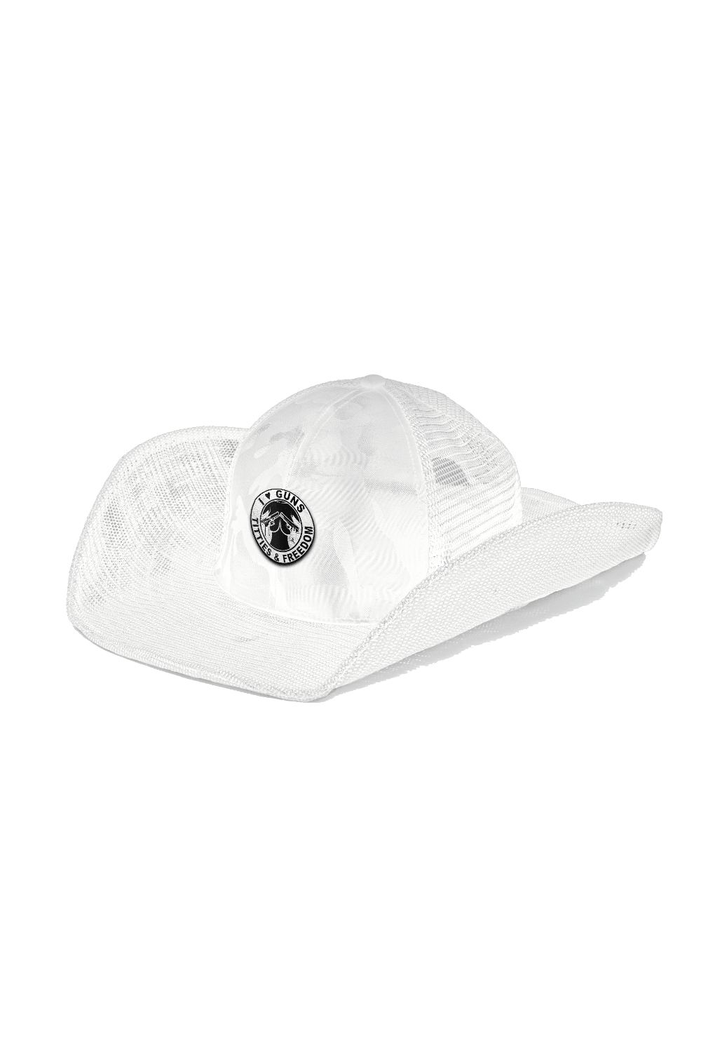 I LOVE GUNS & FREEDOM LEATHER PATCH - Cowboy Snapback