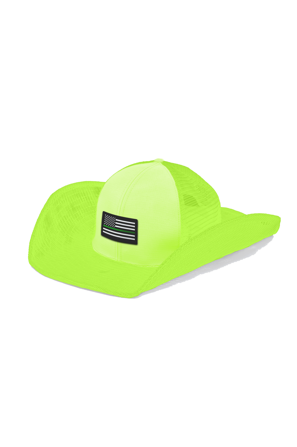 USA FLAG: THIN GREEN LINE COWBOY SNAPBACK: 6 PANEL