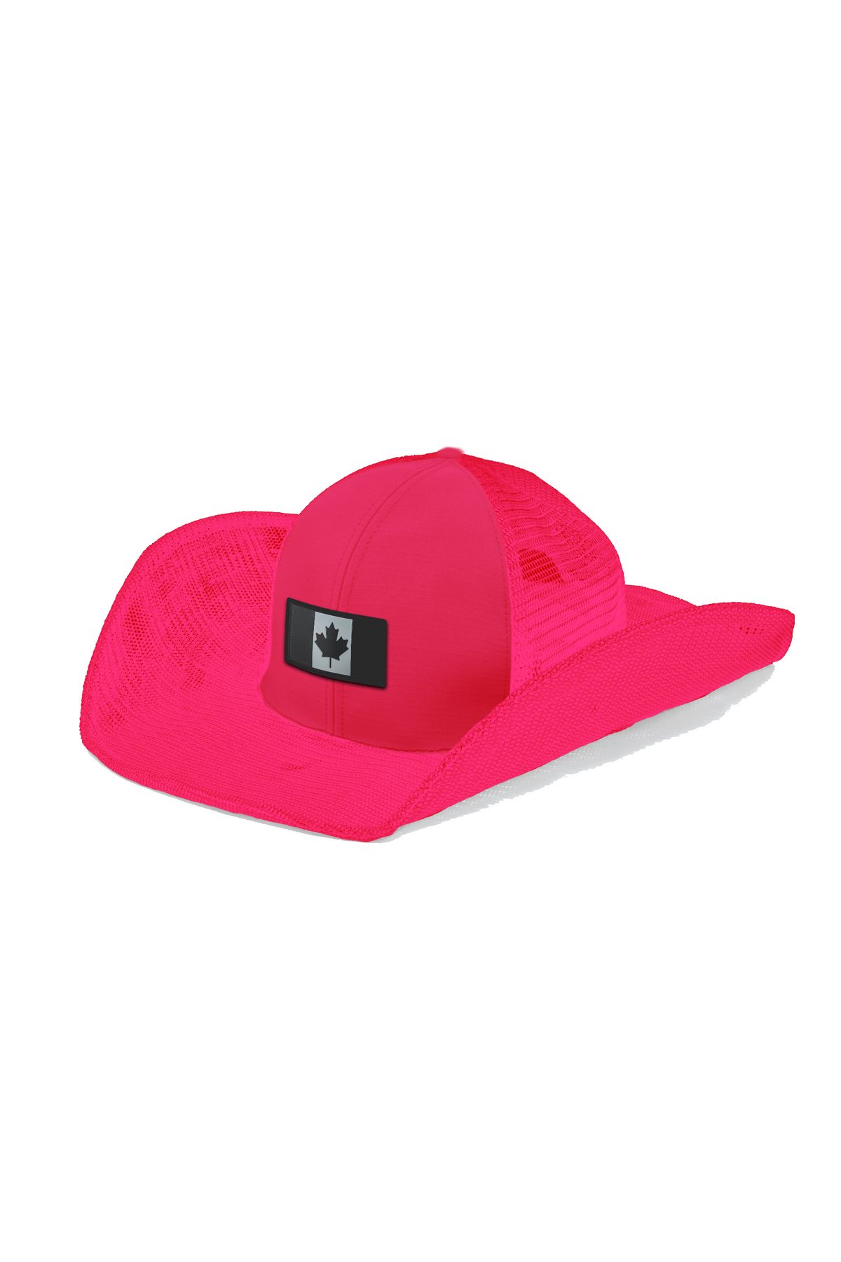 CANADA FLAG: BLACK AND GRAY COWBOY SNAPBACK: 6 PANEL