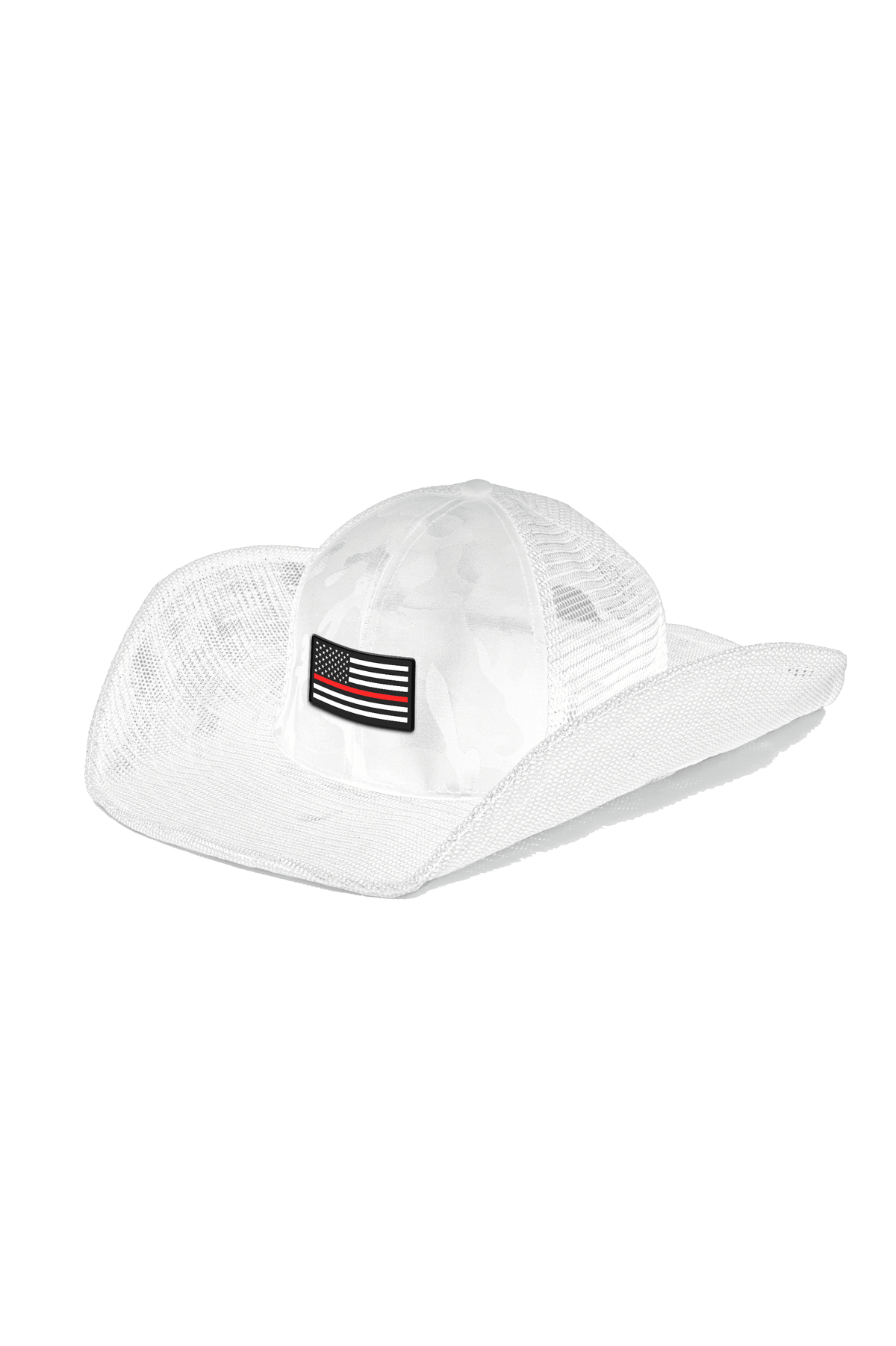 USA FLAG: THIN RED LINE COWBOY SNAPBACK: 6 PANEL