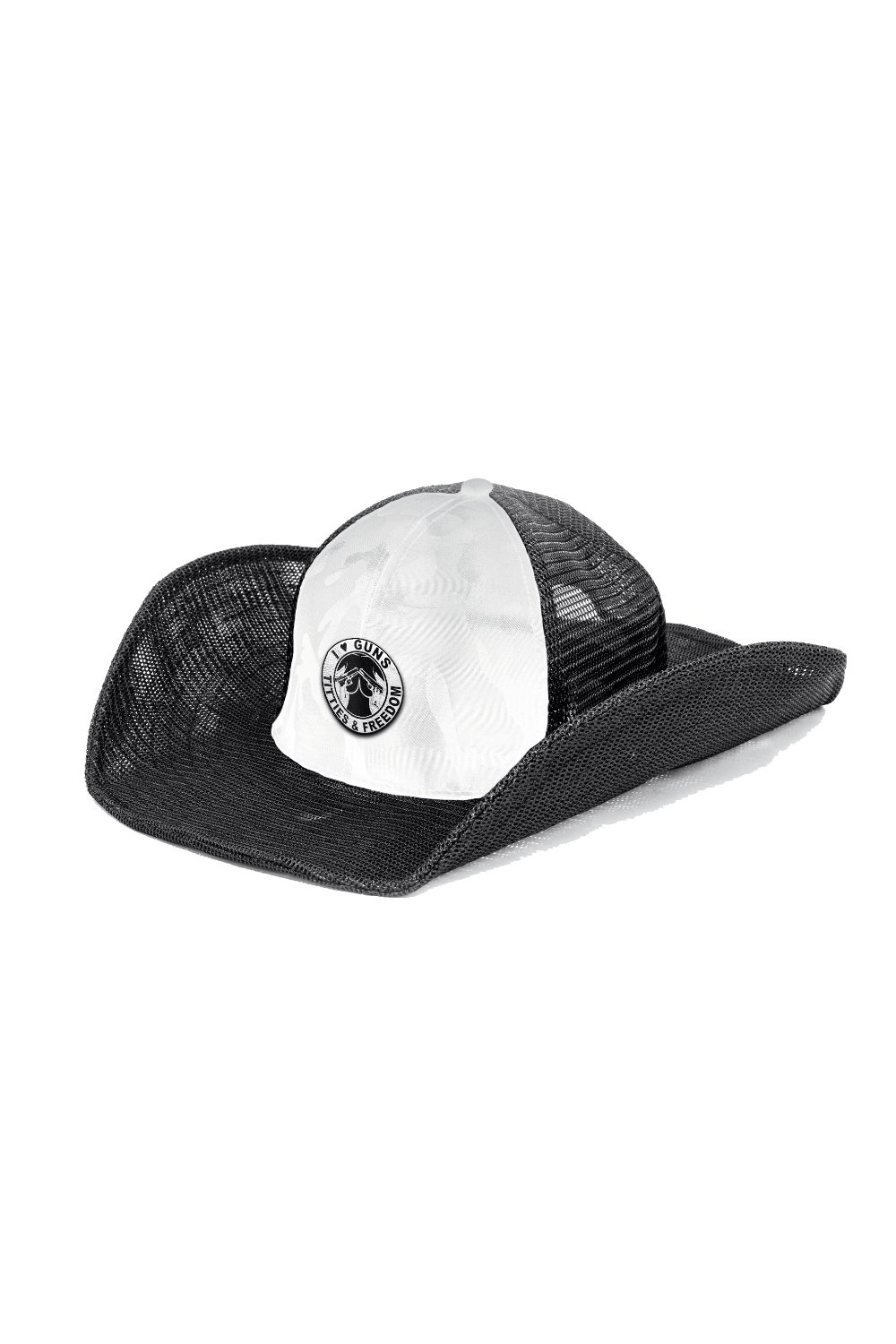 I LOVE GUNS & FREEDOM LEATHER PATCH - Cowboy Snapback