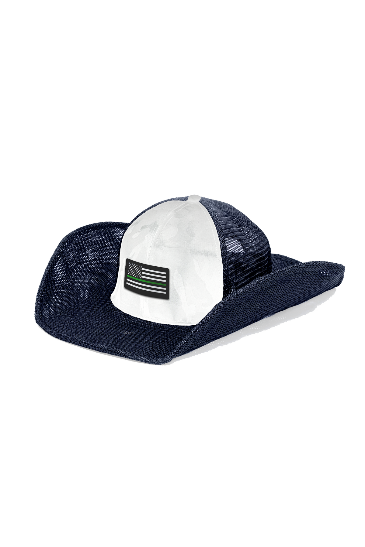 USA FLAG: THIN GREEN LINE COWBOY SNAPBACK: 6 PANEL