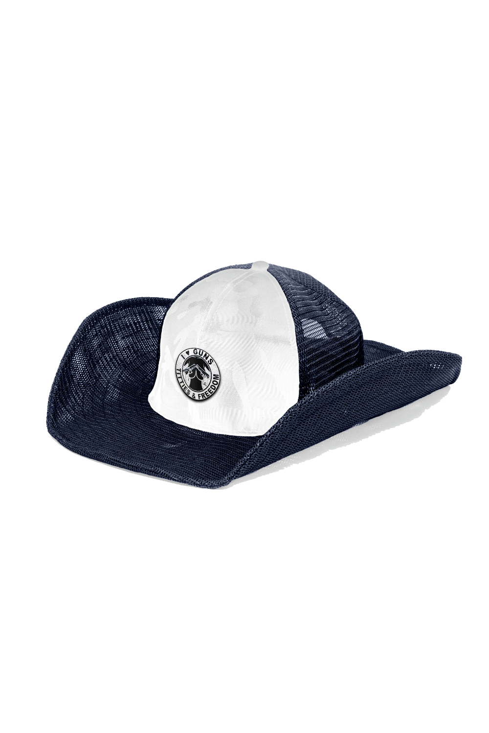 I LOVE GUNS & FREEDOM LEATHER PATCH - Cowboy Snapback